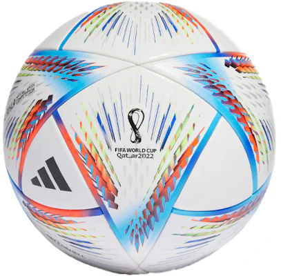 adidas AL RIHLA COM FIFA World Cup Match Ball White/Blue/Fluorescent Red H57792 Buy adidas AL RIHLA COM FIFA World Cup Match Ball White/Blue/Fluorescent Red H57792