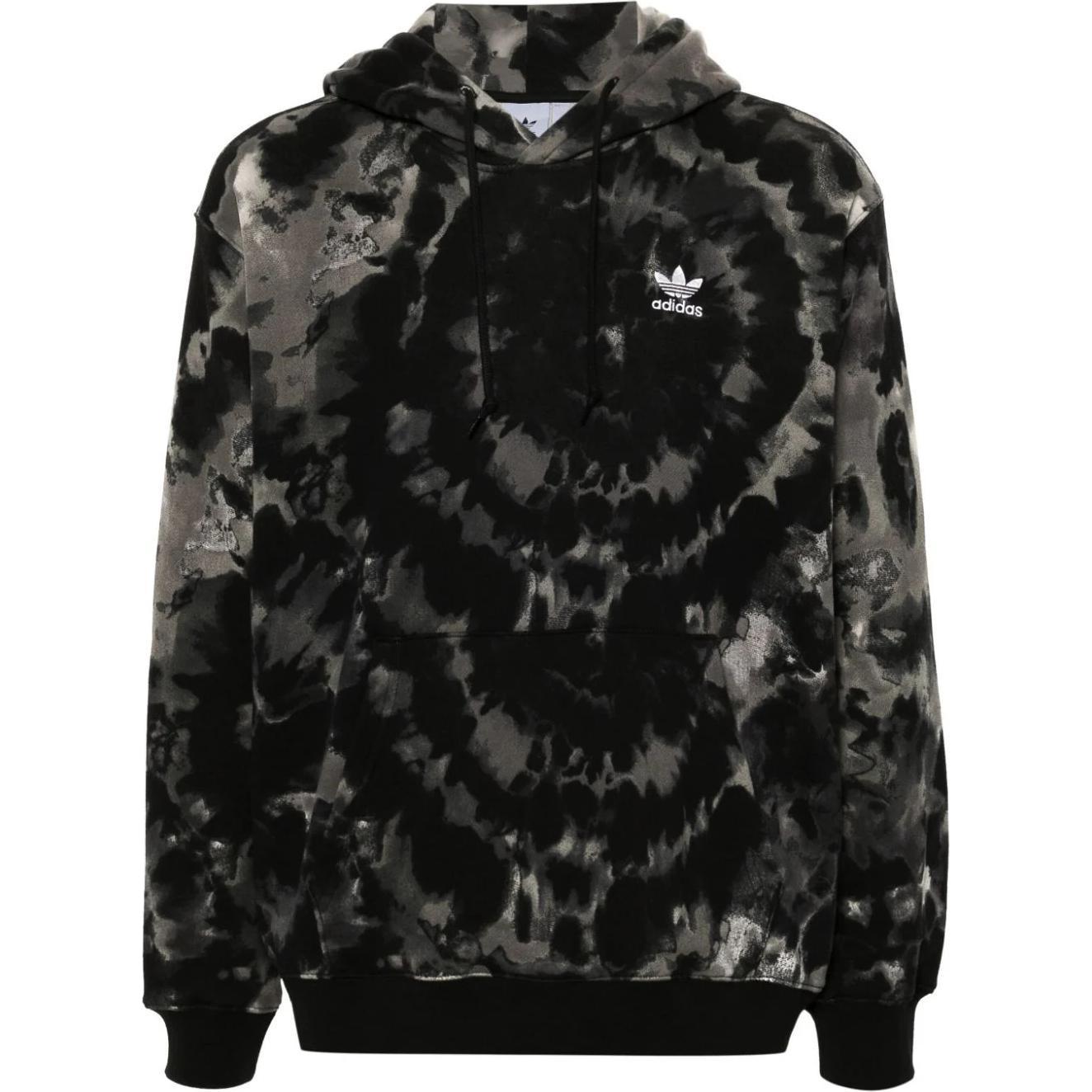 adidas All-Over Tie-Dye Hoodie Black IZ2508