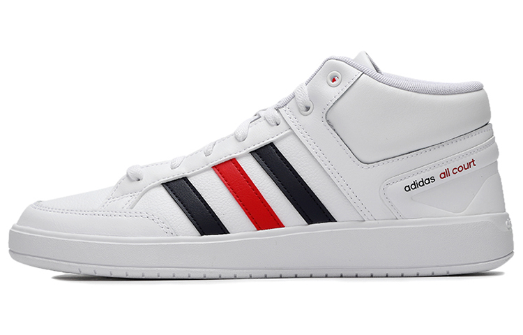 adidas All Court Mid Shoes Black//Red 'White' H02982