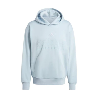 adidas All SZN Fleece Graphic Hoodie Magical Blue Soft Pullover IY6596