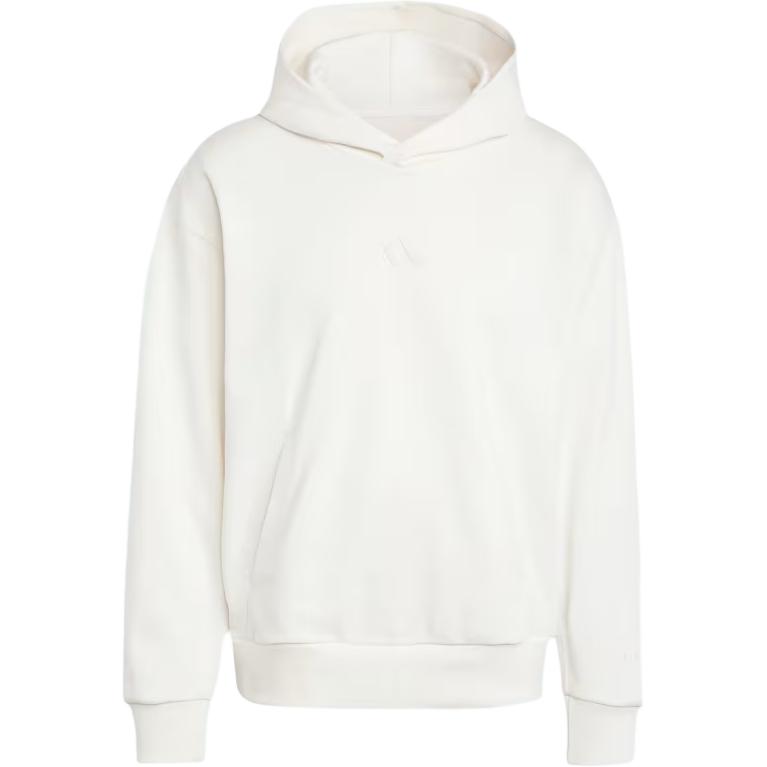 adidas All SZN Fleece Hoodie Ivory White Casual Pullover IY4121