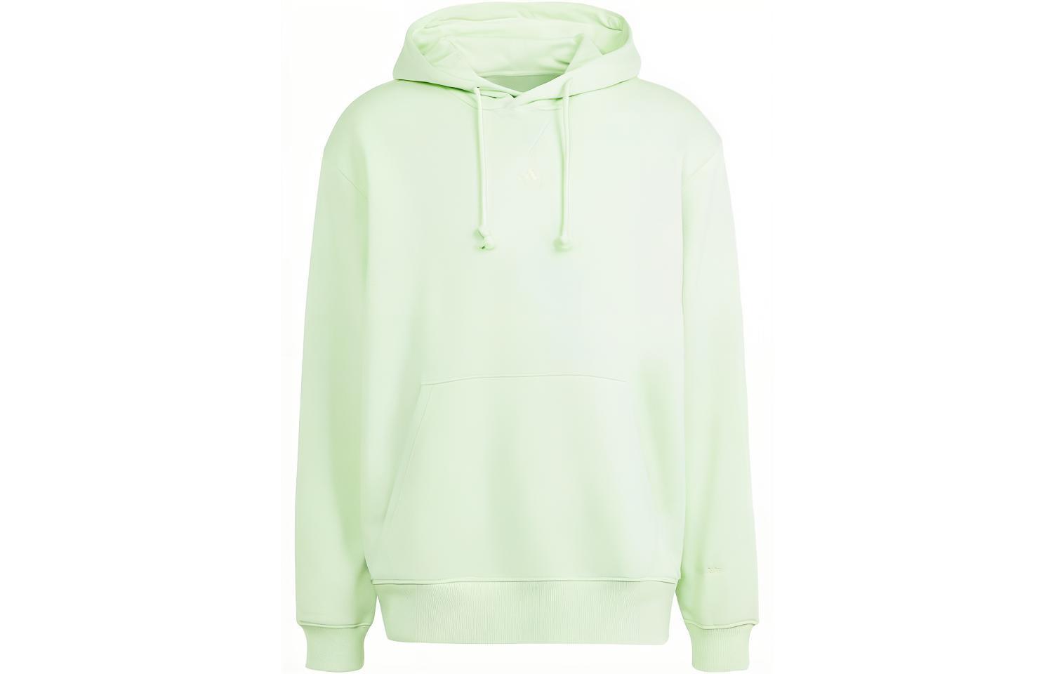 adidas All Szn Fleece Hoodie Light Green Long-Sleeve Pullover IX3951