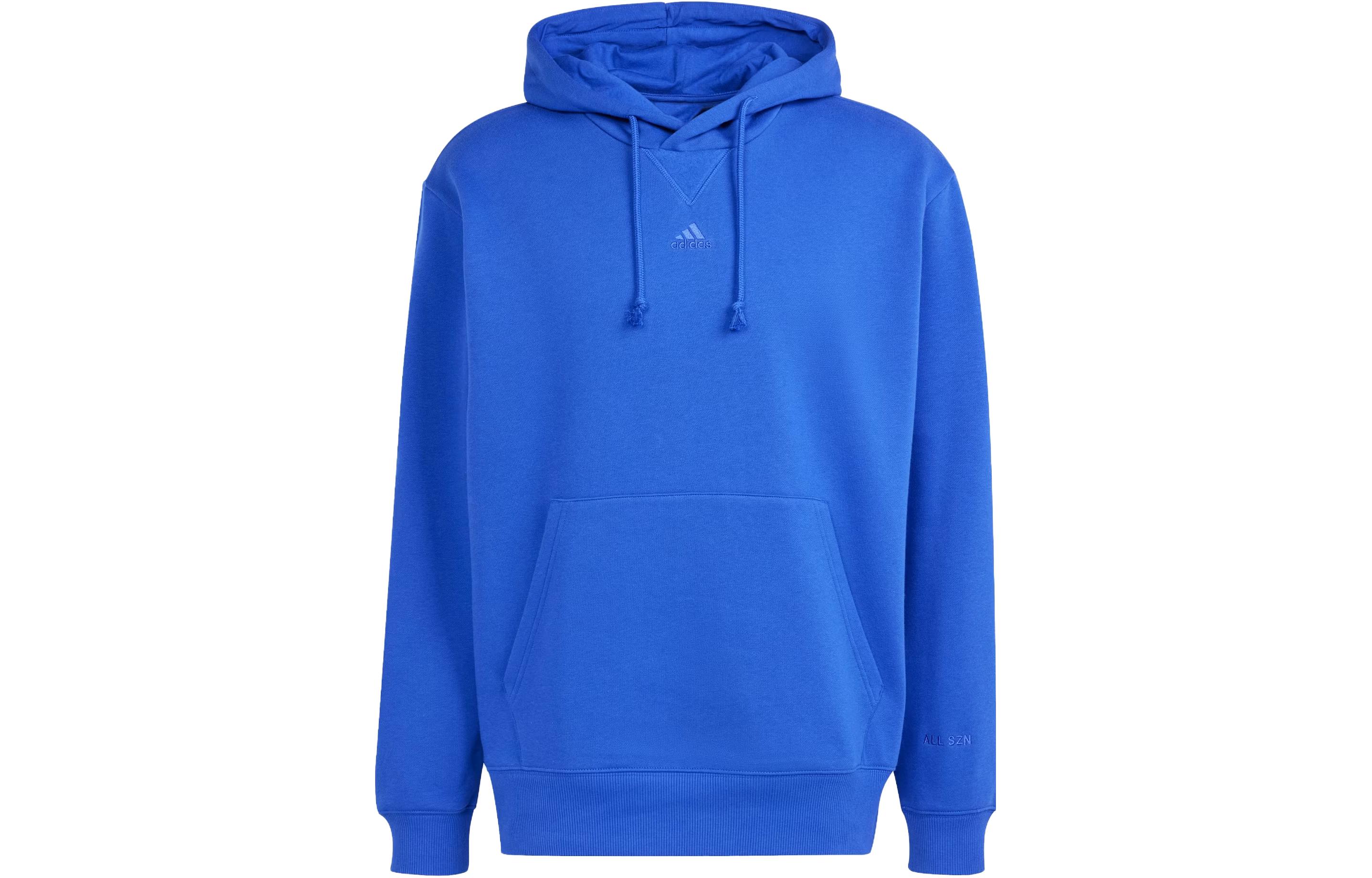 adidas All Szn Fleece Hoodie Solid Logo Pullover - Royal Blue IX3950