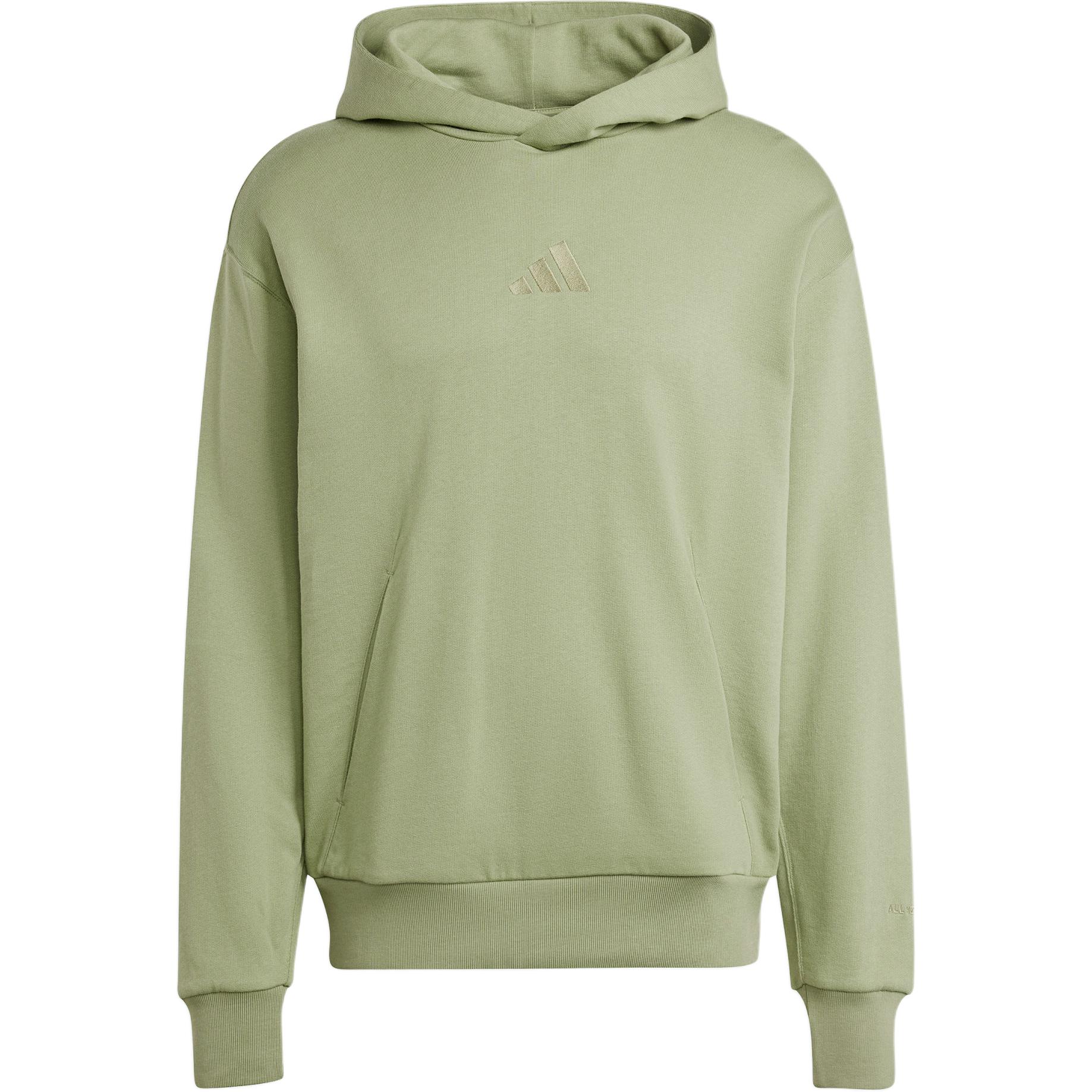 adidas All SZN French Terry Logo Hoodie Casual Long Sleeve - Tent Green IY4156