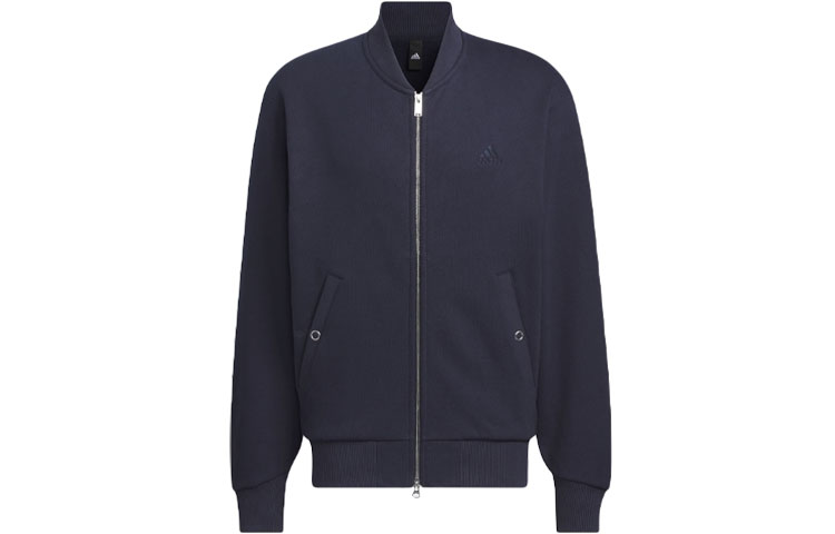 adidas All Szn Full-Zip Bomber Jacket Relaxed Fit - Legend Ink Blue IX6820