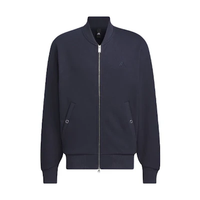 adidas All Szn Full-Zip Bomber Jacket Relaxed Fit - Legend Ink Blue IX6820