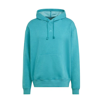 adidas All Szn Garment-Wash Hoodie Arctic Blue Water-Washed Effect IB4074