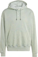 adidas All Szn Garment-Wash Hoodie Silver Gray Green Casual Fit IK4279 adidas All Szn Garment-Wash Hoodie Silver Gray Green Casual Fit IK4279