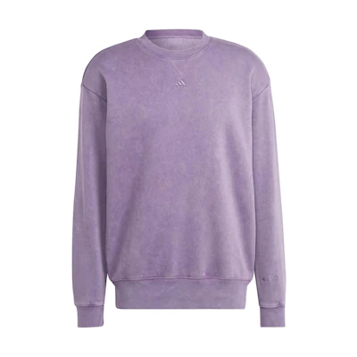 adidas All Szn Long Sleeve Sweatshirt Purple Crewneck Pullover Casual Fit IJ6926