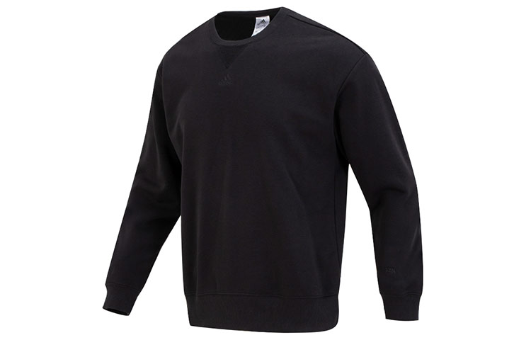 adidas All SZN Sweat Solid Casual Crewneck Sweatshirt Black IC9807