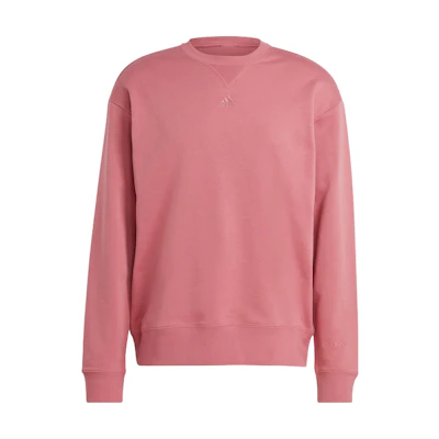 adidas All Szn Sweatshirt Pullover Crewneck Rock Pink Logo Embroidery IC9808