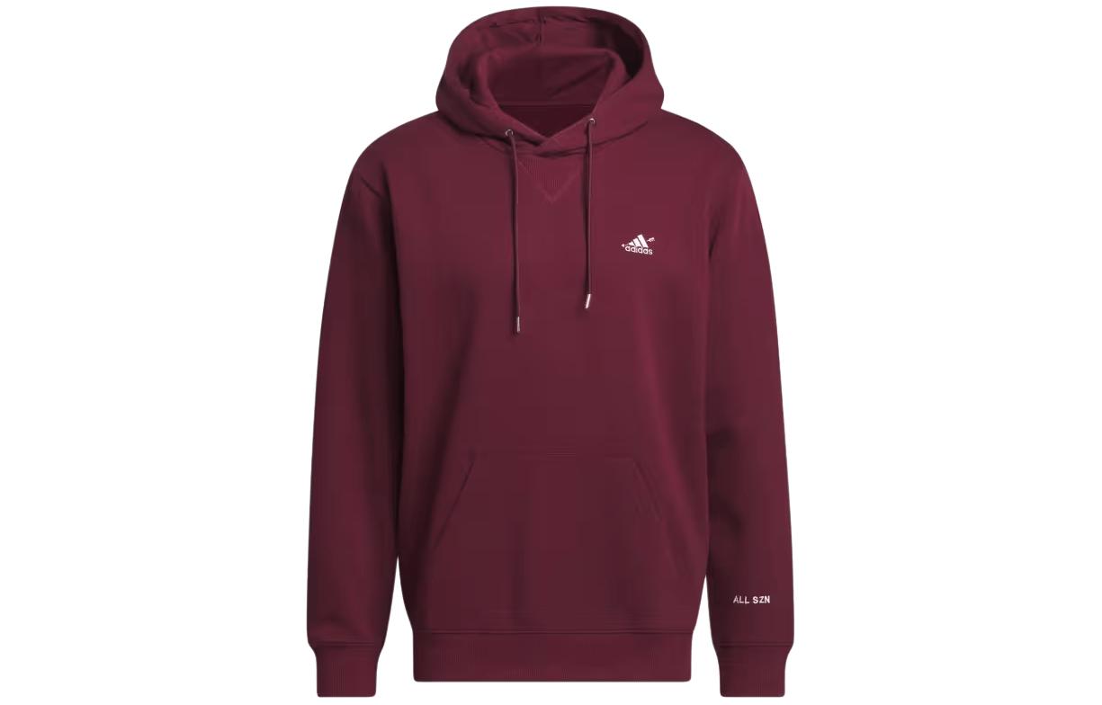 adidas All Szn Valentine's Day Pullover Hoodie Maroon Color IW1678
