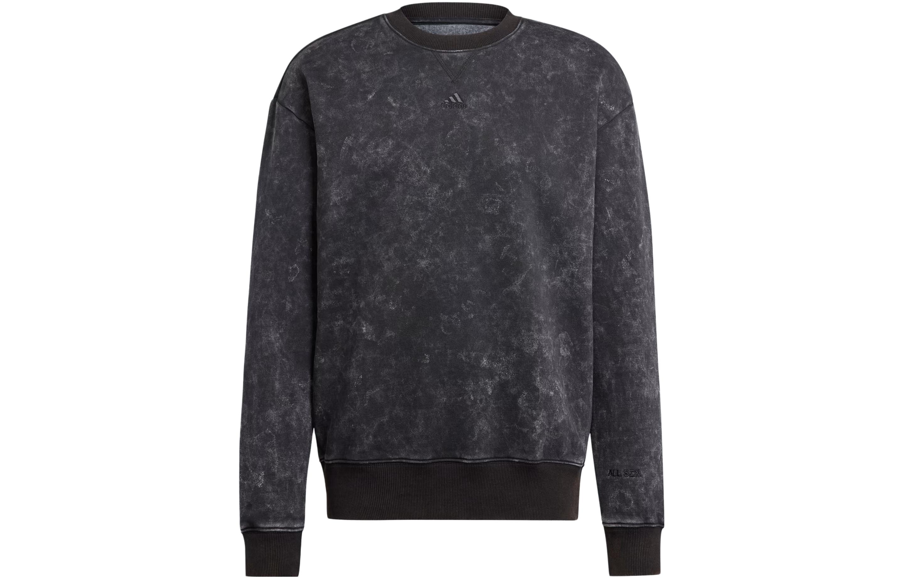 adidas All SZN Washed Loose Fit Long Sleeve Sweatshirt Black IJ6925