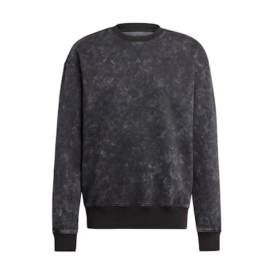 adidas All SZN Washed Loose Fit Long Sleeve Sweatshirt Black IJ6925