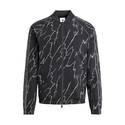 adidas Allover Print SST Track Jacket Black Full-Print Long Sleeve IZ3288