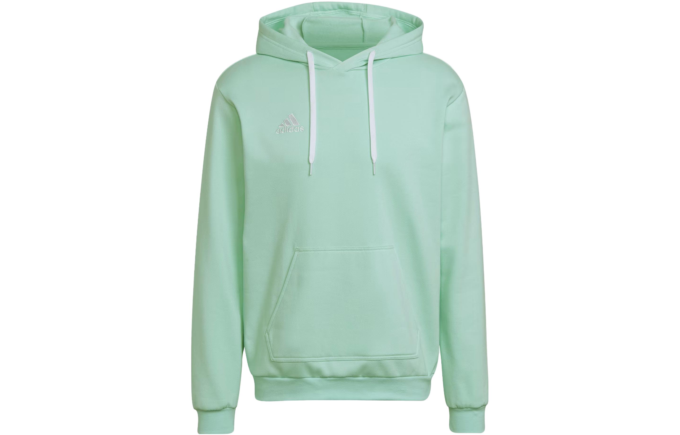 adidas Alphabet Print Hoodie Long Sleeve - Clear Mint HC5081