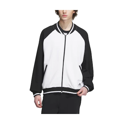 adidas Alphabet Print White Bomber Jacket Unisex Casualwear IT6399