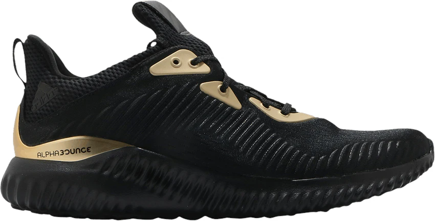 Adidas alphabounce hot sale white and gold