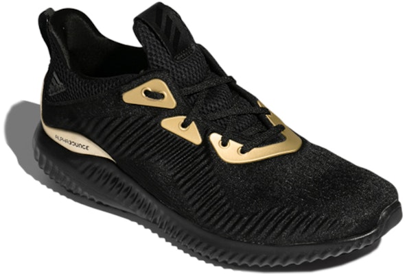 adidas Alphabounce 1 'Black Gold Metallic' FZ2196 Lookbook adidas Alphabounce 1 'Black Gold Metallic' FZ2196