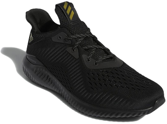 adidas Alphabounce 1 'Black Gold Metallic' GV8827 Lookbook adidas Alphabounce 1 'Black Gold Metallic' GV8827