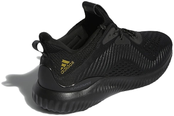 adidas Alphabounce 1 'Black Gold Metallic' GV8827 Shop adidas Alphabounce 1 'Black Gold Metallic' GV8827