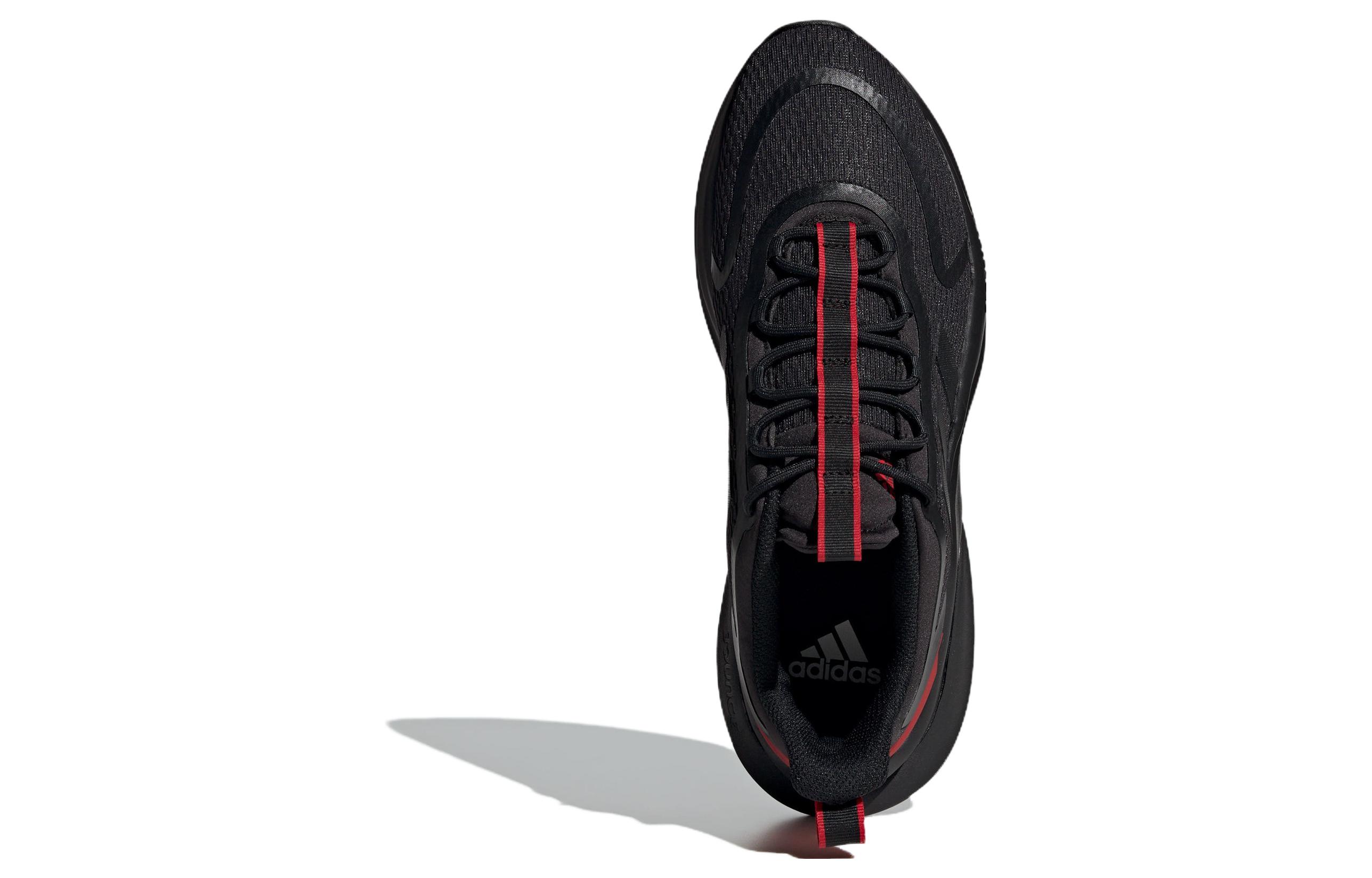 Lookbook 阿迪达斯阿尔法Bounce+ 黑红配色 ID8624