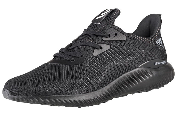 Order adidas AlphaBounce 1 低筒耐磨跑步鞋 黑色