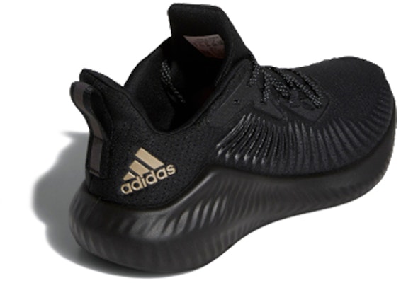 adidas Alphabounce+ Run Shoes 'Black Gold' G28571 Lookbook adidas Alphabounce+ Run Shoes 'Black Gold' G28571