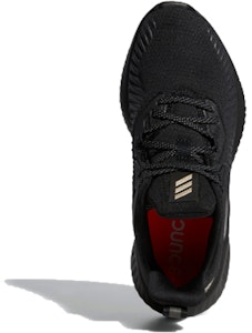 adidas AlphaBounce 跑步鞋 男女款 黑金 Shop adidas AlphaBounce 跑步鞋 男女款 黑金