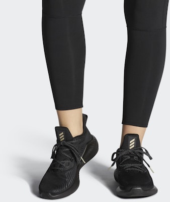 adidas Alphabounce+ Run Shoes 'Black Gold' G28571 Details for adidas Alphabounce+ Run Shoes 'Black Gold' G28571