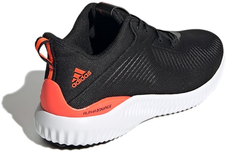 adidas AlphaBounce 休閒 輕便透氣 低筒 跑步鞋 男款 黑橙色 Shop adidas AlphaBounce 休閒 輕便透氣 低筒 跑步鞋 男款 黑橙色
