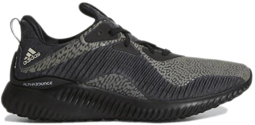 adidas AlphaBounce 反光舒适耐磨低幫跑步鞋 男款 黑 Order adidas AlphaBounce 反光舒适耐磨低幫跑步鞋 男款 黑