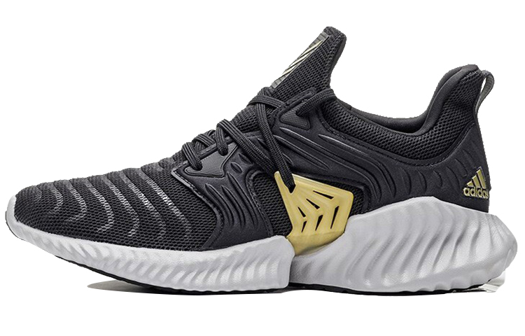 Buy 阿迪达斯 Alphabounce Instinct 低帮跑步鞋 男款 黑色 拼接運動