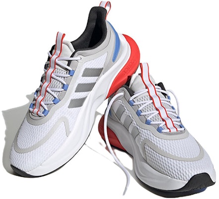 adidas Alphabounce Plus 'White Silver Blue Fusion' HP6139 Lookbook adidas Alphabounce Plus 'White Silver Blue Fusion' HP6139