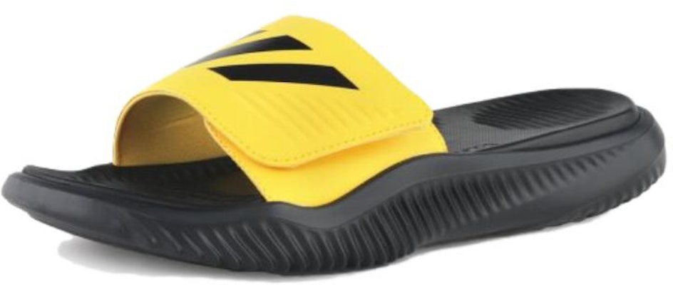 adidas Alphabounce Slide 'Black Yellow' FX1327 Lookbook adidas Alphabounce Slide 'Black Yellow' FX1327