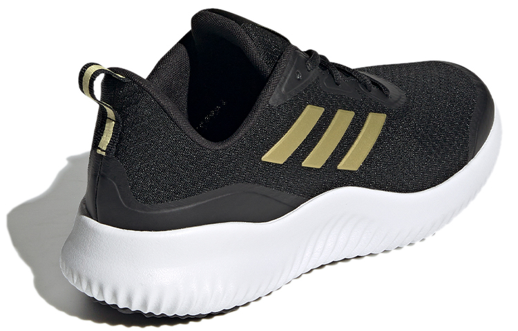 adidas Alphacomfy Black/Golden 圖 4