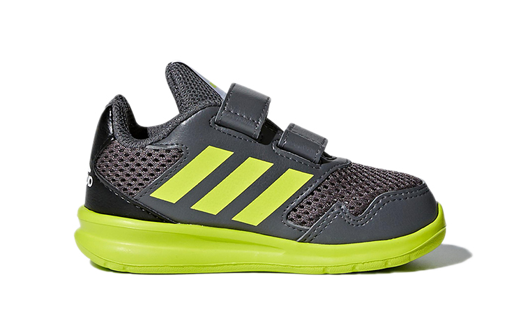 Order TD婴童 adidas Altarun CF I 魔術貼 耐磨防滑 低筒運動鞋 灰黃色