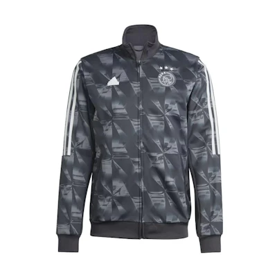 adidas Amsterdam Retro Track Jacket with Logo Stripes - Black IP6300