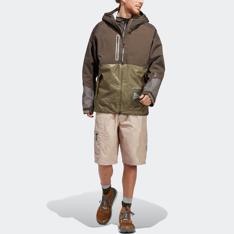 Details for adidas And Wander Xploric 防水外套 雨.Rdy 橄欖綠 HR7147