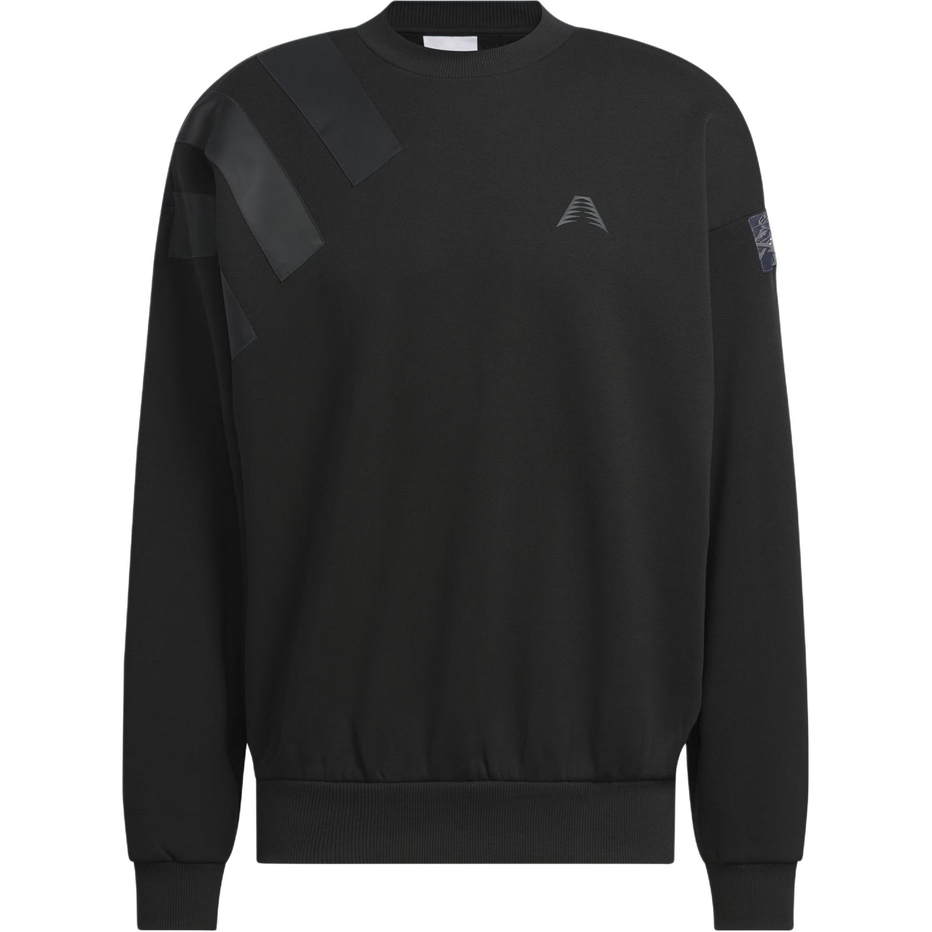 adidas Anthony Edwards Basketball Logo Print Crewneck Sweatshirt Black () IW8060