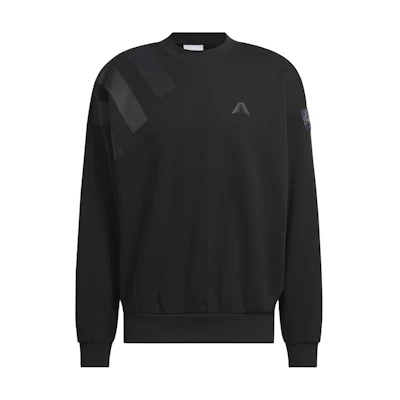 adidas Anthony Edwards Basketball Logo Print Crewneck Sweatshirt Black () IW8060