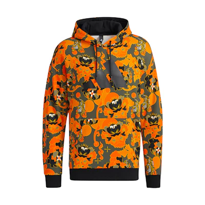 adidas AOP Hoody Printed Casual Pullover Hoodie Orange Yellow - GT6492