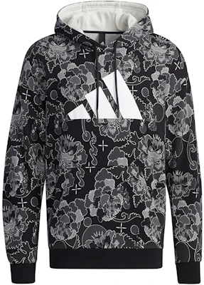 adidas AOP Hoody Retro Pullover Hoodie Carbon Black GT6483 Buy adidas AOP Hoody Retro Pullover Hoodie Carbon Black GT6483
