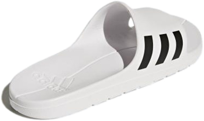 adidas Aqualette 簡潔休閒拖鞋 白黑 Shop adidas Aqualette 簡潔休閒拖鞋 白黑