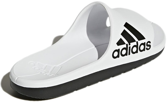 adidas Cloudfoam系列 Aqualette 簡約休閒 人字拖 男款 白黑 Shop adidas Cloudfoam系列 Aqualette 簡約休閒 人字拖 男款 白黑