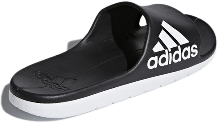 阿迪达斯 Aqualette Cloudfoam 拖鞋 '黑白' CM7928 Shop 阿迪达斯 Aqualette Cloudfoam 拖鞋 '黑白' CM7928