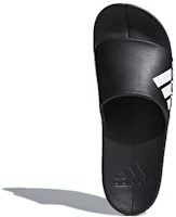 Purchase adidas Aqualette Cloudfoam Slippers 'Black White' CM7928
