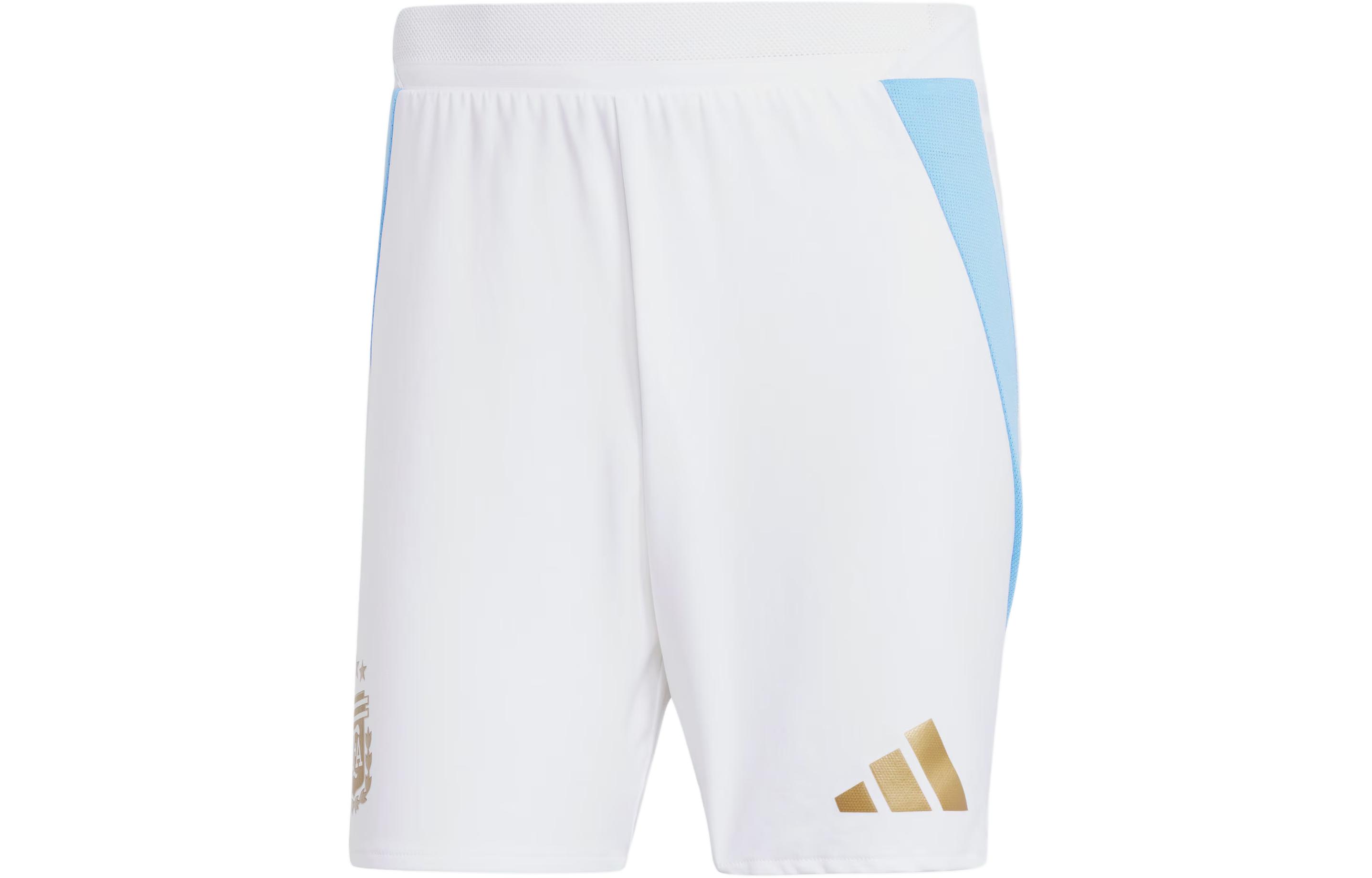 adidas Argentina 24 Home Player Version Soccer Shorts White/Blue IN6928