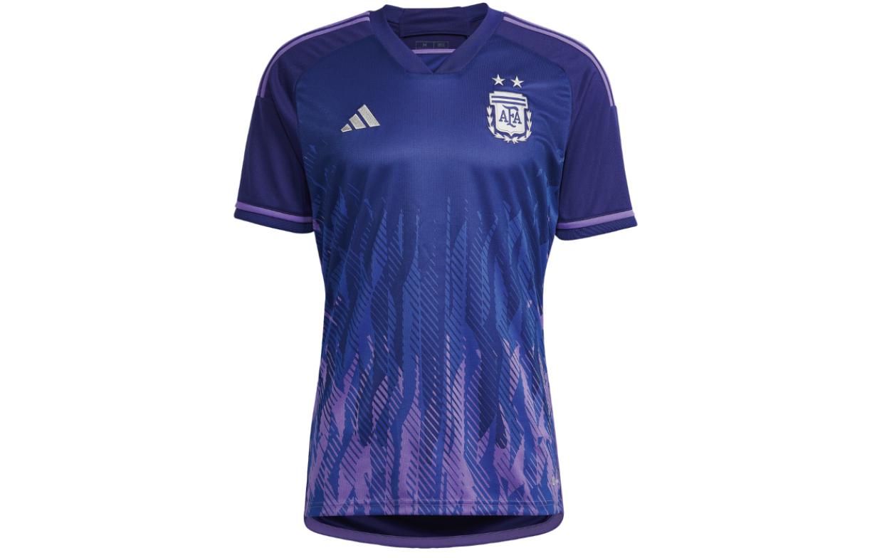adidas Argentina Away Fan Jersey 2022 World Cup Purple Football Shirt. HF2159