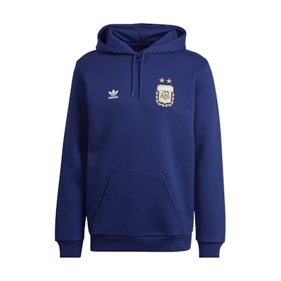 adidas Argentina Essentials Logo Pullover Sweatshirt Blue Soccer Style IC1852